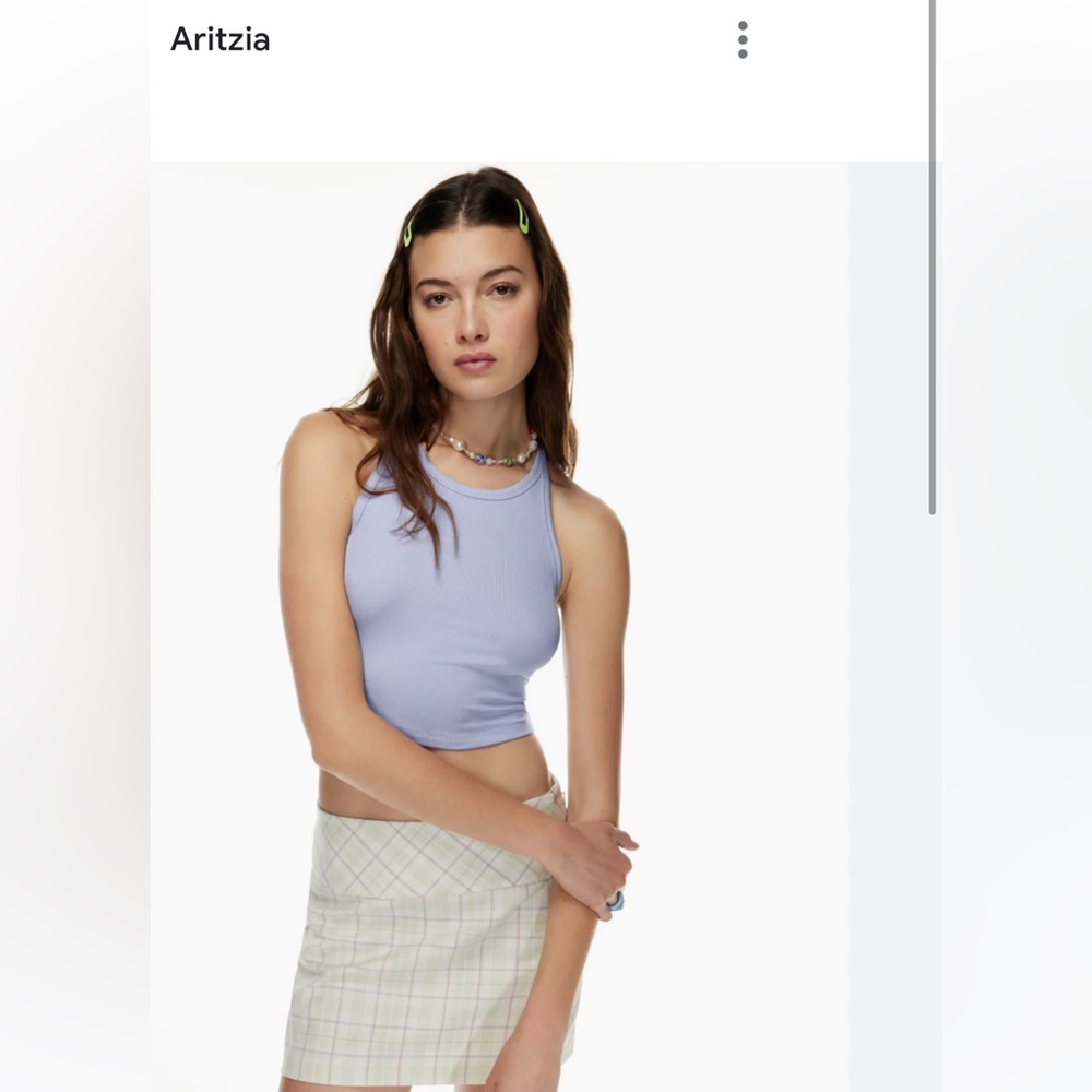 XS light purple Wilfred (Aritzia) ribbed tank top